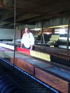 Mark at the spinning jack