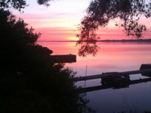 Maitland at sunrise...from lower deck