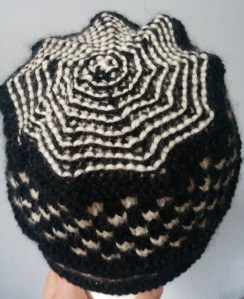 Top view of Two-Stitch Check/Four-Stitch Check Hat