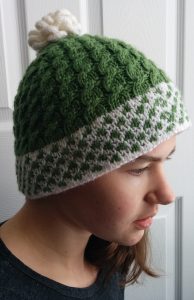 Heather can happily wear the cotton lined brim for hours